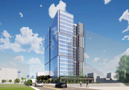 ▲ 지하철 1·7호선 더블역세권인 가산모비우스타워 투시도. ⓒ 피데스개발