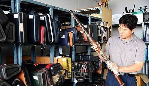 ▲ 경찰관서에 영치된 총기들. 기사와 관련 없음.ⓒ뉴데일리 DB