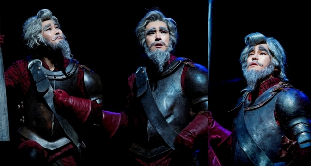 ▲ '세르반테스&돈키호테' 역의 류정한·조승우·홍광호ⓒ오디컴퍼니