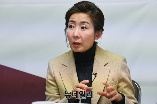 ▲ 나경원(사진) 국민의힘 서울시장 예비후보가 5일 국회 소통관에서 기자회견을 열고 연간 7만호, 10년간 70만호 주택을 공급하겠다고 밝혔다.ⓒ권창회 기자