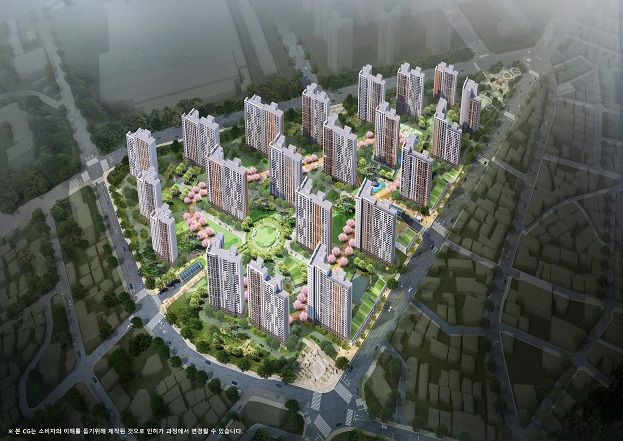 ▲ GS건설 북수원자이 렉스비아 조감도. ⓒ GS건설