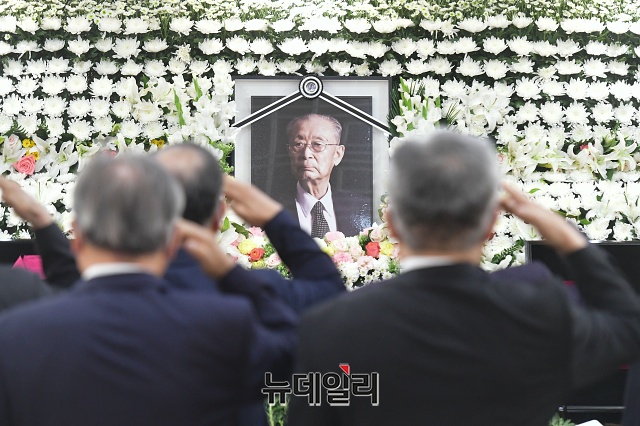 ▲ 지난해 7월10일 사망한 고(故) 백선엽 장군 분향소 자료사진. ⓒ뉴데일리 DB