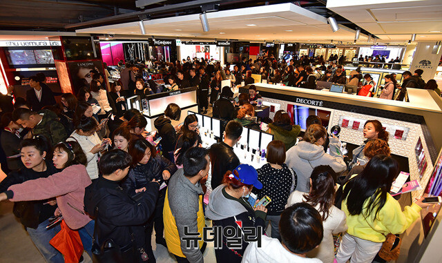 ▲ 시내면세점의 모습.ⓒ뉴데일리DB