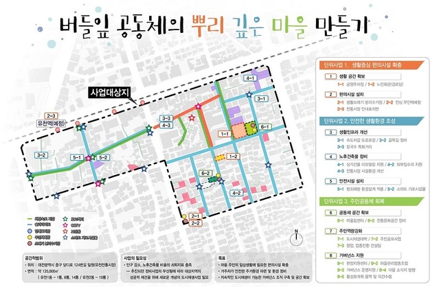 ▲ 대전 중구가 유천동 도시재생 뉴딜사업의 올해 공정률 목표를 40%로 정하고 각 세부사업을 추진한다.ⓒ대전 중구