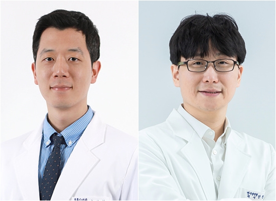 ▲ (좌측부터) 이상철 국민건강보험 일산병원 교수, 안찬식 교수. ⓒ국민건강보험 일산병원