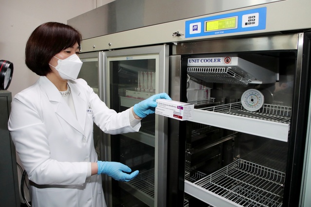 ▲ 지난 19일 대구 북구보건소 앞에서  관·군·경이 참여한 범정부 통합 모의훈련을 실시했다.ⓒ대구시