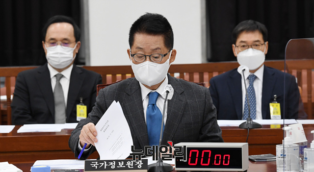 ▲ 박지원 국가정보원장.ⓒ이종현 기자