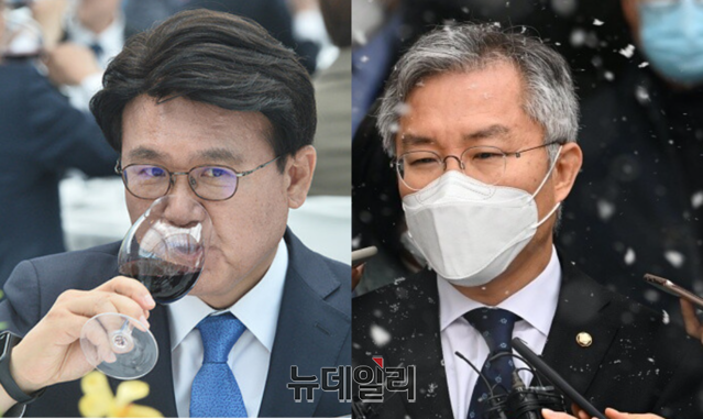 ▲ 황운하(왼쪽) 더불어민주당, 최강욱(오른쪽) 열린민주당 의원. ⓒ뉴데일리 DB