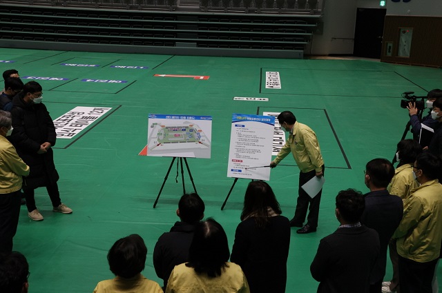 ▲ 정운태 포항시 도시계획과장이 합동점검 관련 브리핑을 하고 있다.ⓒ포항시