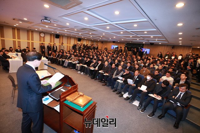 ▲ 주주총회의 모습. 특정 기사와 관련 없음.ⓒ뉴데일리DB