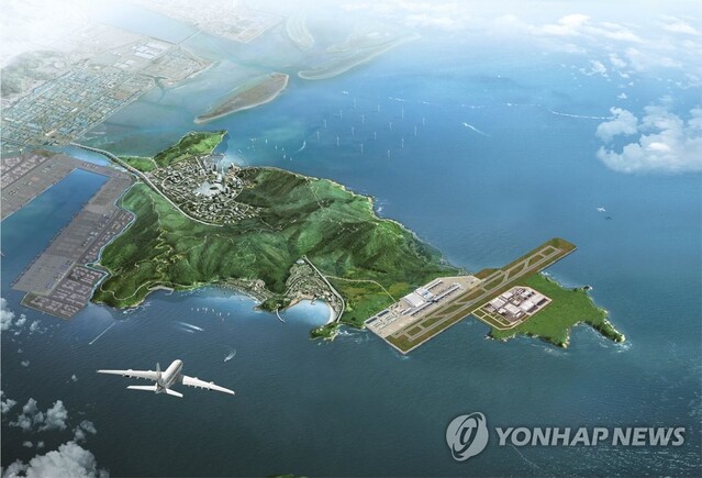 ▲ 부산시의 가덕도 신공항 조감도.ⓒ연합뉴스