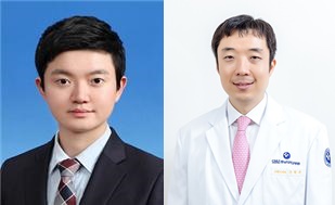 ▲ 이태희 임상병리사(왼쪽)와 충남대학교병원 소화기내과 은혁수 교수가 공동으로 알지네이트 비드(Alginate bead)를 매개로 하는 세포 절편제작 방법을 개발, 특허 출원했다.ⓒ세종충남대병원