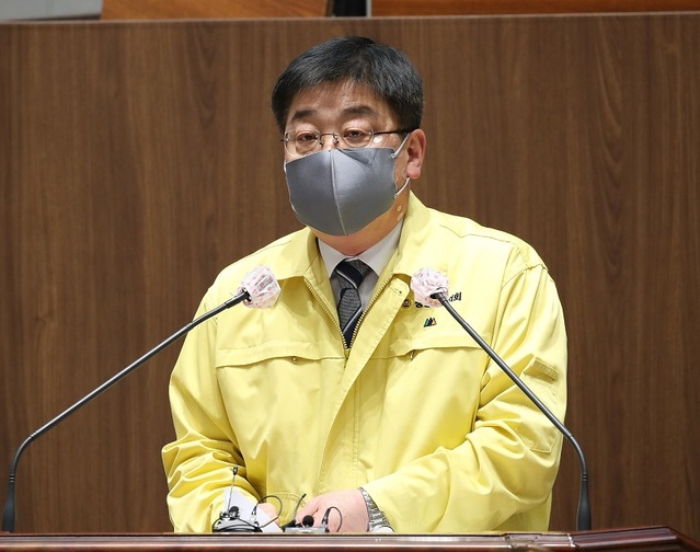 ▲ 전익현 충남도의원이 3일 도의회 본회의장에서 5분 자유발언을 하고 있다.ⓒ충남도의회