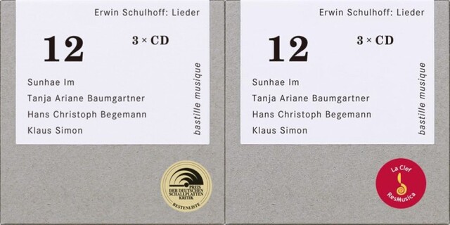 ▲ 어빈 슐호프 가곡집.(좌) 독일, (우)프랑스.ⓒEMK엔터테인먼트