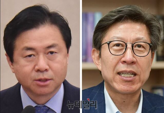 ▲ 4·7 부산시장보궐선거에 출마한 더불어민주당 김영춘(왼쪽), 국민의힘 박형준 후보. ⓒ뉴데일리 DB