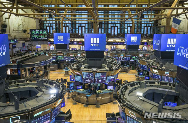 ▲ 미국 뉴욕증시(NYSE) 모습. ⓒ뉴시스 AP. 무단전재 및 재배포 금지.