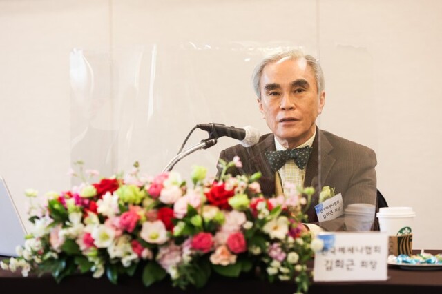 ▲ 한국메세나협회 제11대 회장으로 취임한 김희근(75) 벽산엔지니어링 회장.ⓒ한국메세나협회