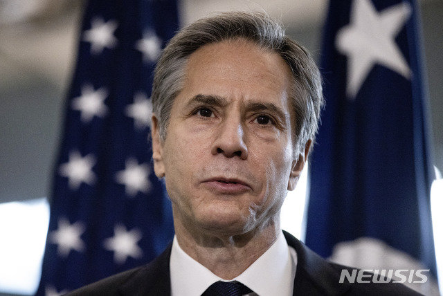 ▲ 블링컨 국무장관은 10일(현지시간) 하원 외교위에 출석해 '핵 합의(JCPOA·포괄적 공동행동계획)'에 복귀해 의무를 완전히 이행할 때까지 한국내 동결된 이란 자금을 해제할 수 없다는 강경한 뜻을 전했다.  ⓒ뉴시스