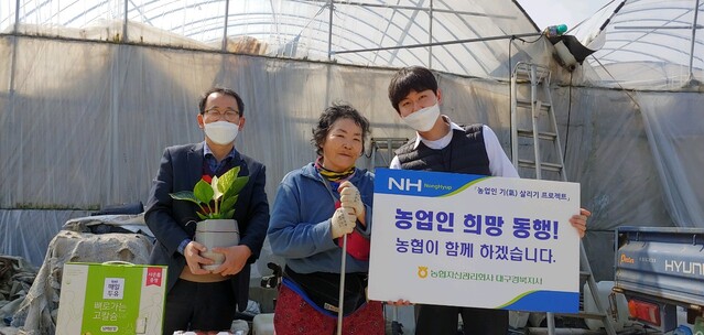 ▲ 농협자산관리회사 대구경북지사(지사장 권오극)는 지난 11일 농업인 희망동행 프로젝트의 일환으로 신용회복컨설팅을 통해 채무를 종결한 농업인이 성공적으로 재기할 수 있도록 지원에 나섰다.ⓒ경북농협