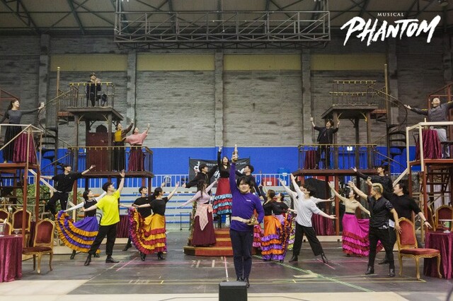 ▲ 뮤지컬 '팬텀' 연습실 현장.ⓒEMK뮤지컬컴퍼니
