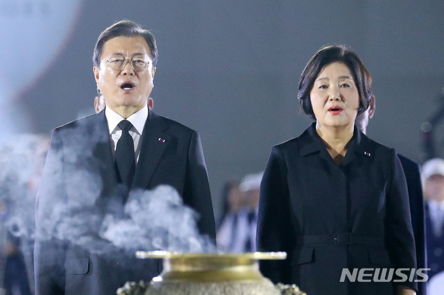 ▲ 문재인 대통령과 김정숙 여사. ⓒ뉴시스