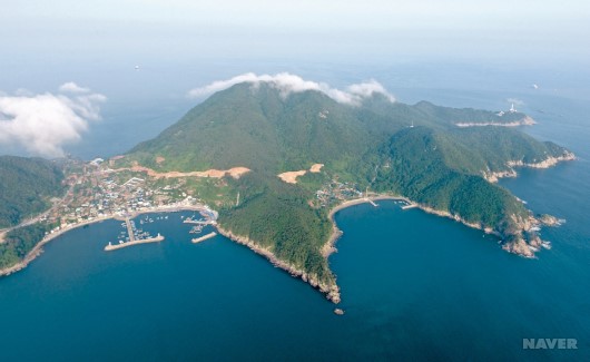 ▲ 3면이 바다로 둘러싸인 가덕도의 모습이다. ⓒ네이버 지도