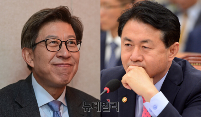 ▲ 4·7 부산시장보궐선거에 출마한 더불어민주당 김영춘(오른쪽), 국민의힘 박형준 후보. ⓒ뉴데일리 DB