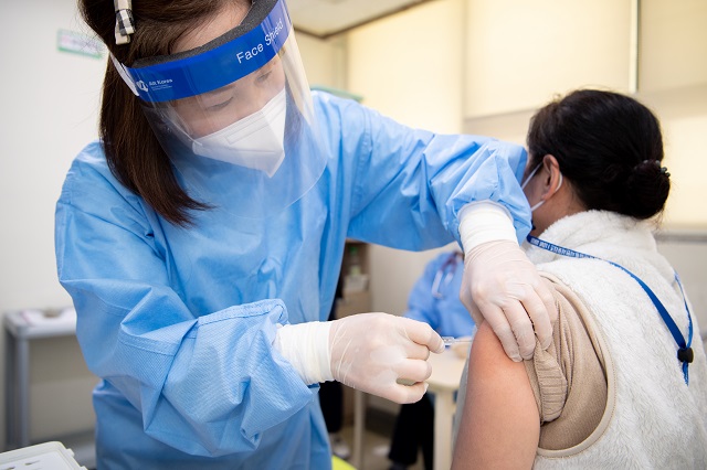 ▲ 영덕군은 코로나19 백신 1차 접종을 완료했다.ⓒ영덕군