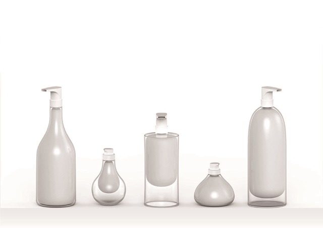 ▲ 실리콘 파우치가 적용된 이너보틀 용기. ⓒLG화학