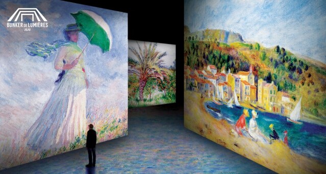 ▲ 빛의 벙커 '모네, 르누아르… 샤갈'전.ⓒBridgeman Images