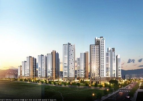 ▲ 북수원자이 렉스비아 투시도. ⓒ GS건설