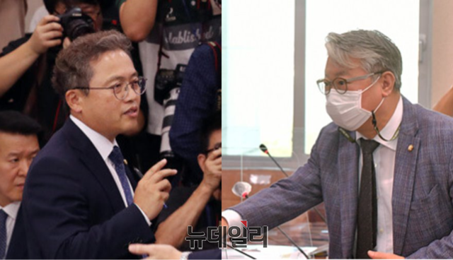▲ (왼쪽부터) 더불어민주당 송기헌, 조응천 의원. ⓒ뉴데일리 DB