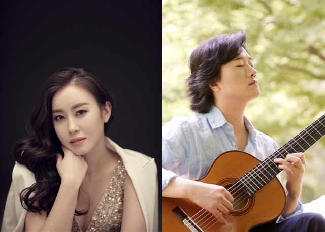 ▲ 첼리스트 이정란과 기타리스트 장대건.ⓒ예술의전당