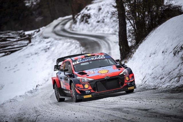 ▲ 월드 랠리 챔피언십(WRC) 경주 자동차 ⓒ현대차