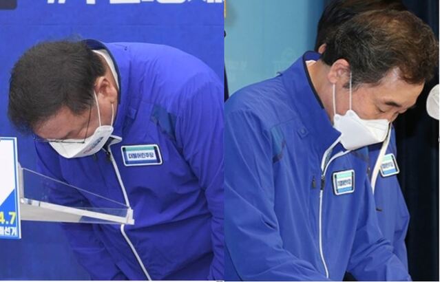 ▲ 더불어민주당 김태년 당대표 직무대행, 이낙연 상임선거대책위원장. ⓒ연합뉴스