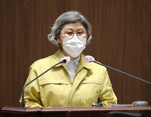 ▲ 김명숙 충남도의원이 지난달 31일 도의회 임시회에서 질의를 하고 있다.ⓒ충남도의회