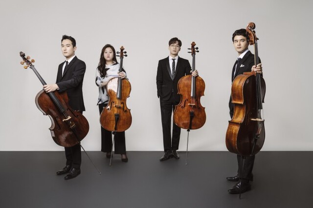 ▲ 아더첼로콰르텟(왼쪽부터 이호찬·이상은·박건우·이성빈).ⓒ중구문화재단