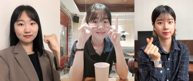 ▲ 일본 IT기업에 합격하고 오는 4~5월 입사를 앞둔 영진전문대 출신 이혜진(라쿠텐), 박수진(아센도), 김주은(KCME)씨(왼쪽부터).ⓒ영진전문대