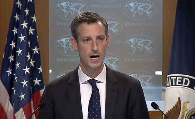 ▲ 정례브리핑에서 기자들에게 답하는 네드 프라이스 미국 국무부 대변인. ⓒ미국 국무부 유튜브 채널 캡쳐.