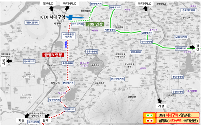 ▲ 대구시는 동·서 균형발전과 지역 경제성장 핵심축이 될 서대구역 개통(2021년 하반기)을 준비하면서 당초 계획되었던 서대구역 교통운영 계획에 대해 전반적으로 재점검하고 개선책 마련에 나선다.ⓒ대구시