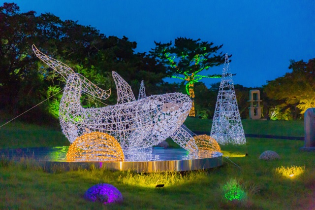 ▲ 보문관광단지에 전시하는 제주조각공원 조각품.ⓒ경북관광공사