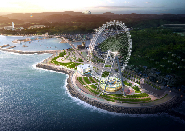 ▲ 영덕군 해파랑공원에 들어설 '영덕아이' 조감도. ⓒ DL건설