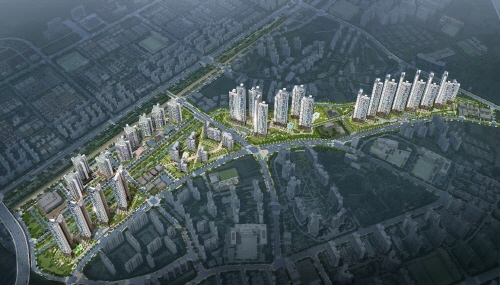 ▲ 일산 풍동2지구 도시개발사업 조감도. ⓒ 포스코건설
