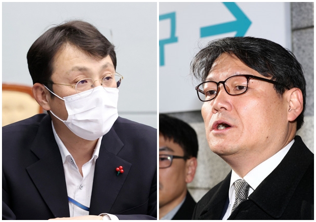 ▲ 청와대 이진석 국정상황실장과 이광철 민정비서관. ⓒ뉴시스