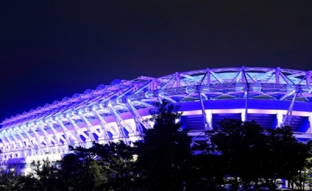 ▲ 월드컵경기장 오는 22일 오후 8시부터 약 10분간 야간 경관조명 소등행사를 한다.ⓒ대전시설관리공단.