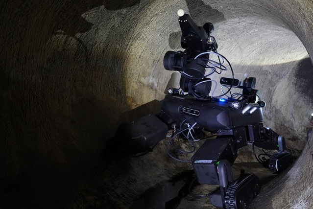 ▲ 해수배관 점검 로봇을 통한 한빛원전 성능시험 모습 ⓒ한수원 제공