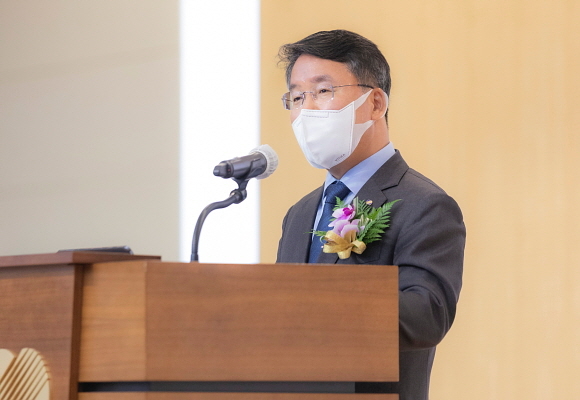 ▲ 이승우 한국남부발전 사장 취임식 모습 ⓒ남부발전 제공