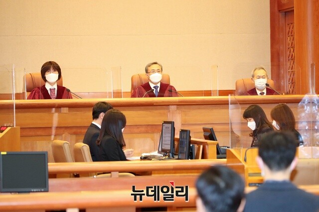 ▲ 헌법재판소 대심판정. ⓒ뉴데일리 DB