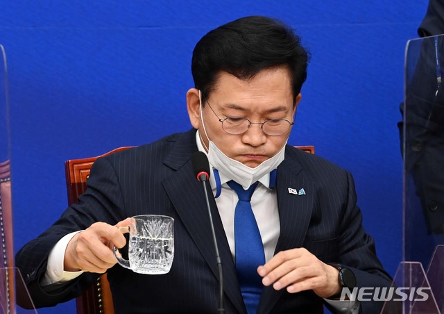 ▲ 송영길 더불어민주당 대표가 6일 부동산특위 위원장에 김진표 의원을 내정했다. ⓒ뉴시스