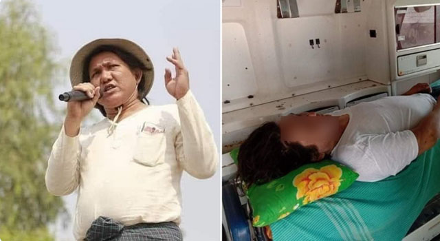 ▲ 생전의 켓 띠 씨와 그의 시신. 그는 엔지니어였지만 시를 쓰기 위해 회사를 그만두고 아이스크림 장사를 하며 생계를 유지했었다고 한다. ⓒ미국 변호사 '케네스 로스' 씨가 트위터에 올린 사진 캡쳐.